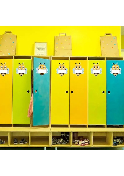 Arı Şeklinde Çocuk Defter Isim Etiketi – Defter, Kitap, Çanta Için Renkli Kuşe Sticker fırsatları