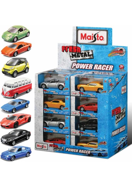 Maısto 4,5&quot; Power Racer 24 Pcs. Dısplay