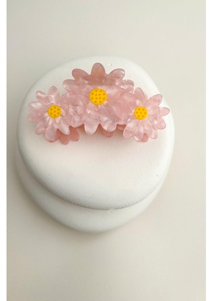 Papatyalar Mandal Saç Tokası (Ölçü:8cm)