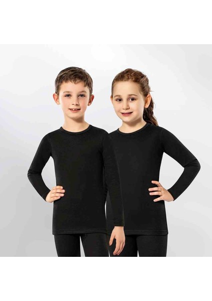 Çocuk Termal Içlik Body Üst-13-14 Yaş Siyah 1 ADET