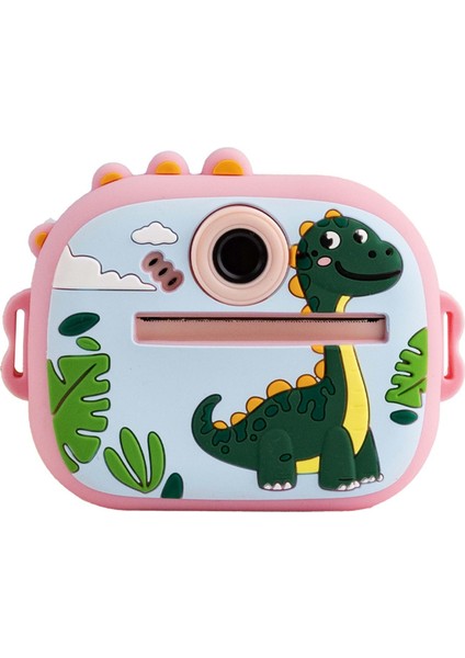 M5 Taşınabilir Fotoğraf Yazıcı ve Kamera Dinazor Pembe