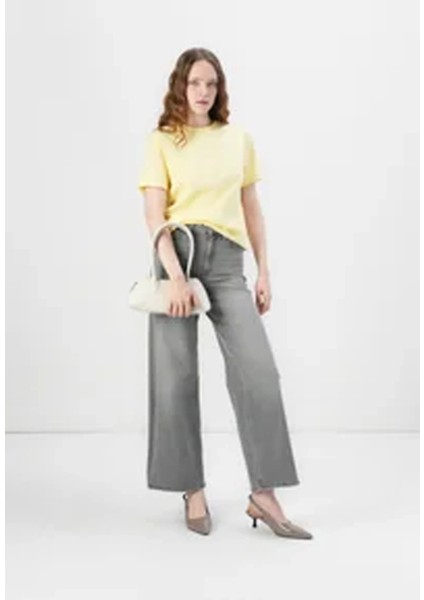 Pieces 17140802 0 Yaka Kadin Body - Acik Sari modelleri