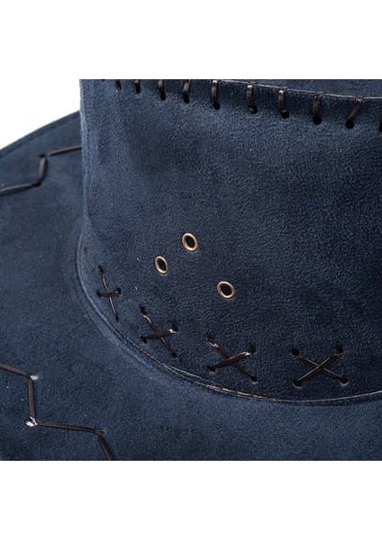 Kovboy Şapkası - Fötr Şapka - Lacivert - HG-200 modelleri