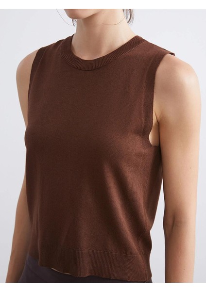 Lcw Vision Bisiklet Yaka Kadın Triko Atlet (W5) modelleri