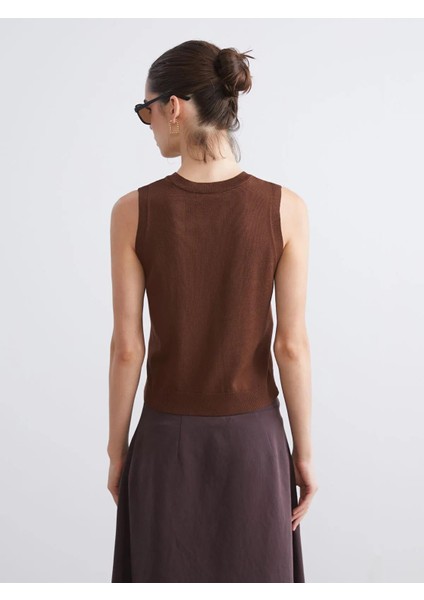 Lcw Vision Bisiklet Yaka Kadın Triko Atlet (W5) fırsatları