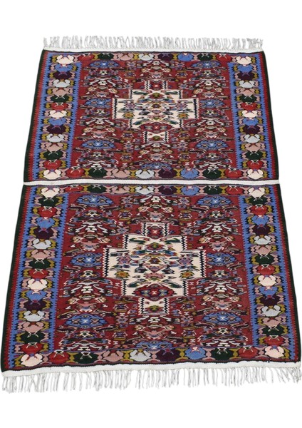 El Dokuma Benzersiz Iran Sine Yün Kilim 6276