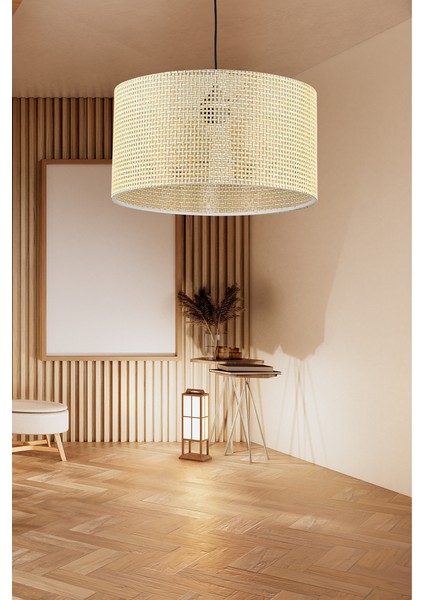 Roll Tasarım Hasır Sarkıt Avize Salon Oturma Odası Yatak Odası Geniş Silindir Avize modelleri