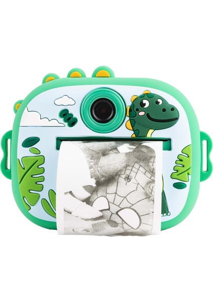 M5 Taşınabilir Fotoğraf Yazıcı ve Kamera Dinazor Yeşil