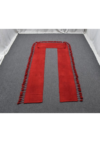 El Dokuma Dekorluk Kuşak Mercan Kırmızısı Yolluk Yün Yörük Kilimi 6280 fiyatları