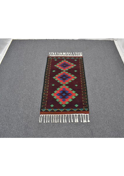 Yeni El Dokuma Zarif Balıkesir Yörük Yün Kilim 6272 fiyatları