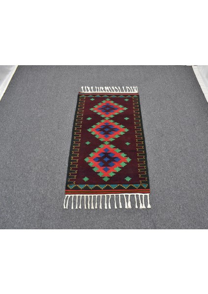 Yeni El Dokuma Zarif Balıkesir Yörük Yün Kilim 6272 modelleri