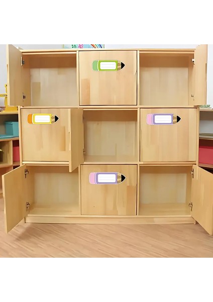 Kalem Şekilli Çocuk Defter Isim Etiketi – Defter, Kitap, Çanta Için Renkli Kuşe Sticker indirimleri