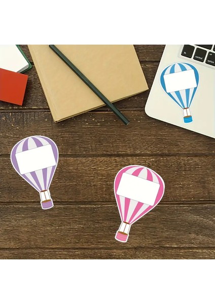 Balon Şeklinde Çocuk Defter Isim Etiketi – Defter, Kitap, Çanta Için Renkli Kuşe Sticker indirimleri
