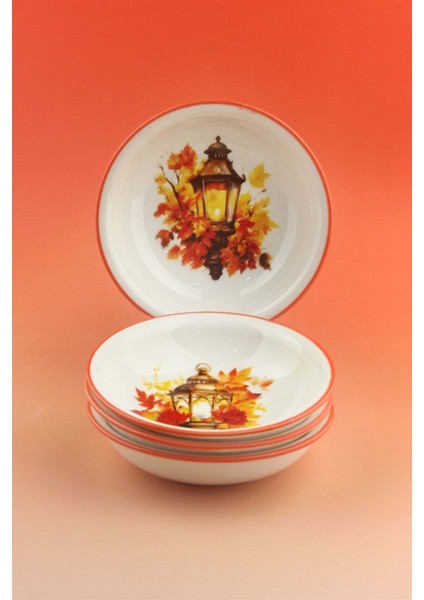 Oranj Candles 4 Parça Porselen Çerezlik fiyatları