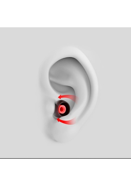 S/M/L Boy Gri Kırmızı Silikon Kulaklık Kulak İçi Tıpası Pedleri fiyatları