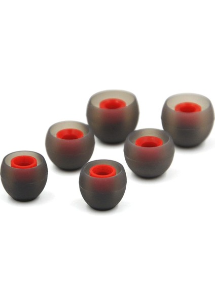 S/M/L Boy Gri Kırmızı Silikon Kulaklık Kulak İçi Tıpası Pedleri indirimleri