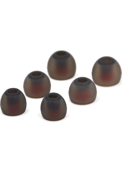 S/M/L Boy Gri Kırmızı Silikon Kulaklık Kulak İçi Tıpası Pedleri