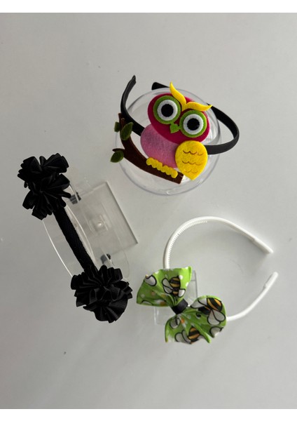 Kız Çocuk Şık 3’lü Taç Seti – Parti ve Günlük Kullanım