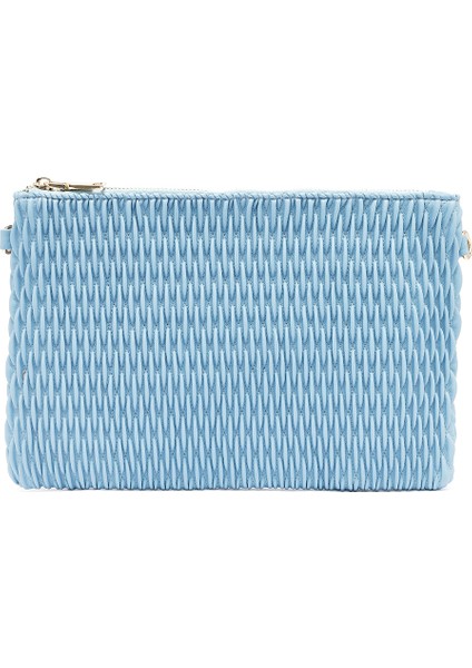 Kadın Mavi Uzun Zincir Askılı Baskılı Portföy Çanta 25ABD243118 modelleri