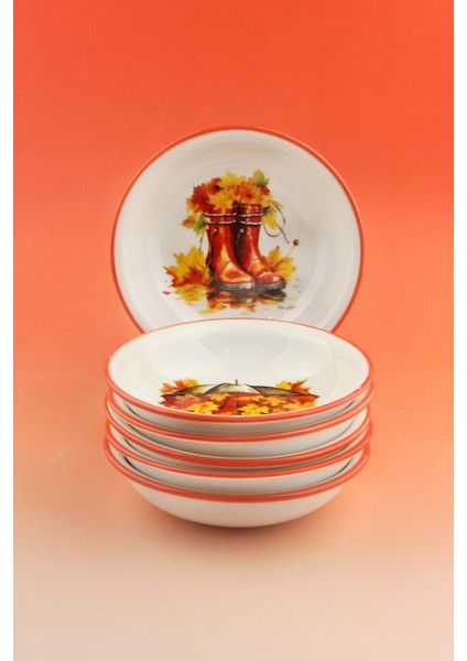 Oranj Fall 6 Parça Porselen Çerezlik fiyatları