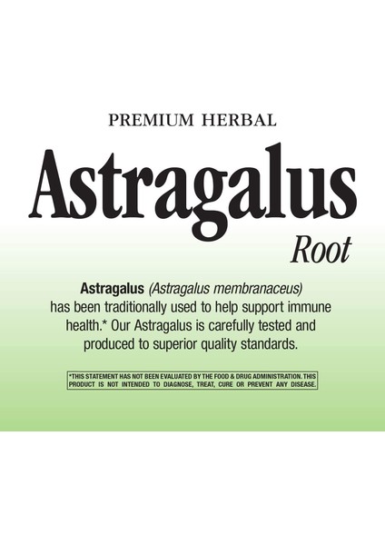 Astragalus Root 1,410 mg Traditional Im Mune Support 180 Vegan Capsules