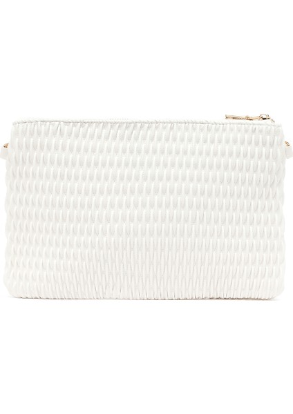 Kadın Krem Uzun Zincir Askılı Baskılı Portföy Çanta 25ABD243118 fırsatları