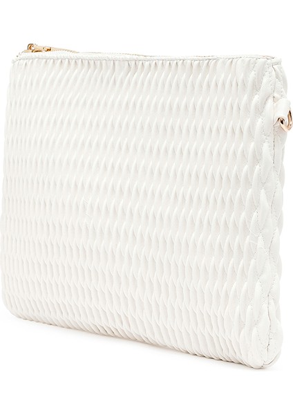 Kadın Krem Uzun Zincir Askılı Baskılı Portföy Çanta 25ABD243118 indirimleri