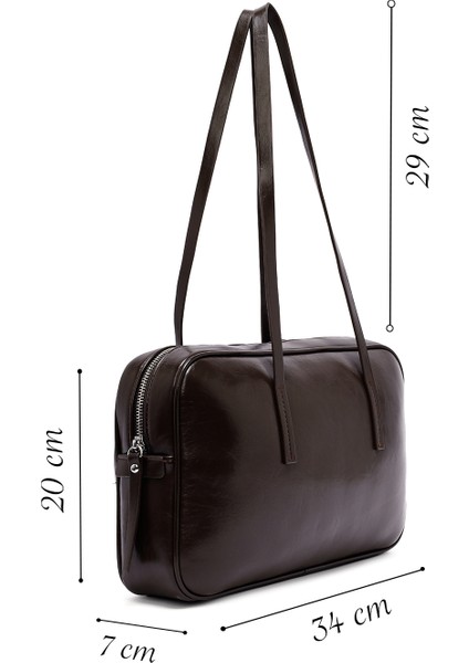 Kadın Kahverengi Omuz Çantası 25ABD244318 fiyatları