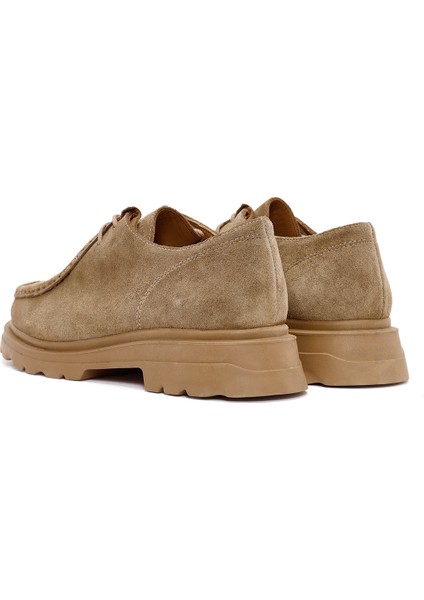 Kadın Vizon Bağcıklı Süet Deri Maskülen Ayakkabı 25AFD420010 indirimleri