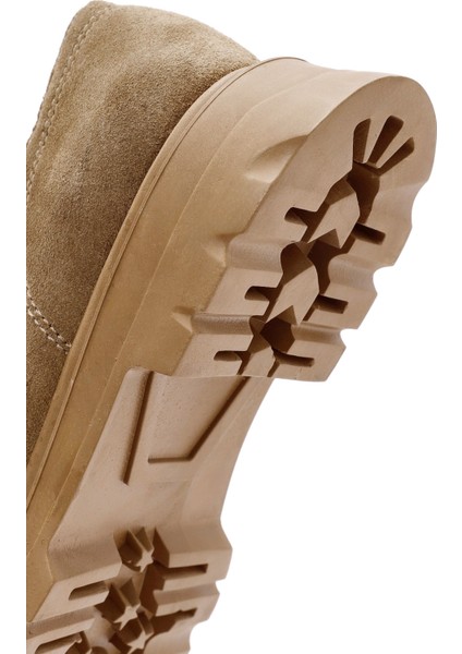 Kadın Vizon Bağcıklı Süet Deri Maskülen Ayakkabı 25AFD420010