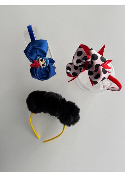 Kız Çocuk Şık 3’lü Taç Seti – Parti ve Günlük Kullanım