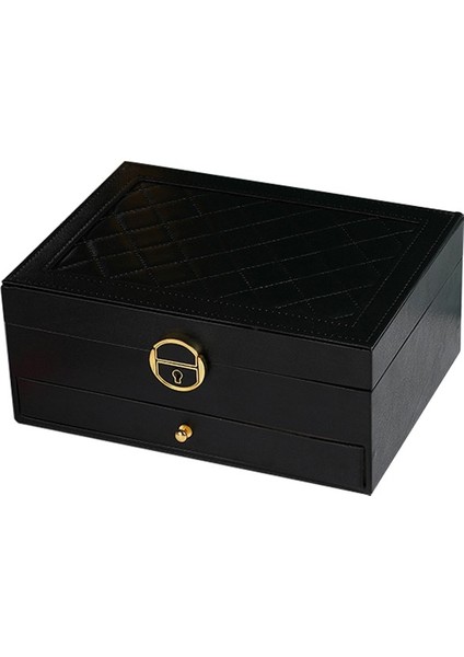 Şık Tasarımlı Çekmeceli Takı Kutusu - Güvenli Kilitli Mücevher Organizeri modelleri