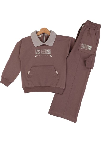 Yavrucak Elegent 5-8 Yaş Kız 2li TAKIM-6063315 - Kahverengi
