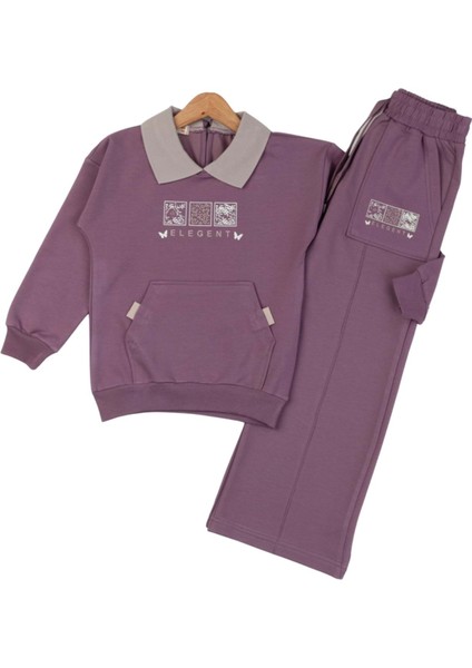 Yavrucak Elegent 5-8 Yaş Kız 2li TAKIM-6063315 - Mor