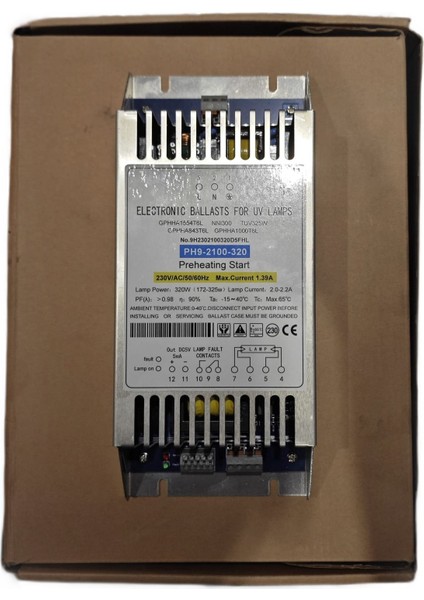 PH9-2100-320 230V Ac 50/60Hz Uv Ultraviyole Lambalar Için Elektronik Balast Uv LED Trafosu