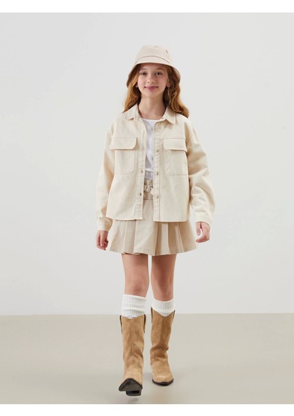 Lcw Kids Bej Cepli Kız Çocuk Gömlek Ceket fiyatları