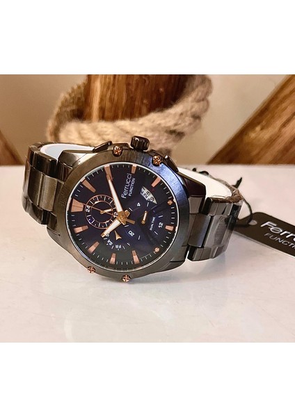 Özel Tasarım Fonksiyonlu ve Takvimli Erkek Kol Saati+Bileklik fiyatları