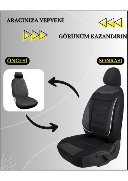 Nissan Micra 1995-2025 Uyumlu Flex B Model Tam Takım Oto Koltuk Kılıfı Seti
