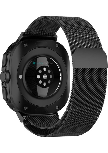 Galaxy Watch 8 Classic 46 mm Uyumlu Mıknatıslı Hasır Metal Örgü Kordon Milanese Kayış Orijinal Pim fiyatları