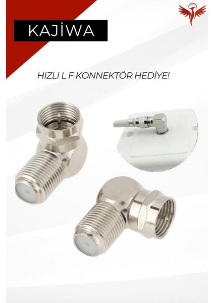 3 Metre Anten Kablosu Hazır 4k Çanak Lnb Kablosu ( Altın Uç F Konnektör) fiyatları