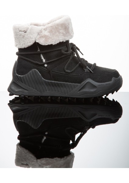 Kadın Günlük Nubuk Deri Kar Bot Bootie Postal Içi Kürklü Düğmeli ve Bağcıklı Kaymaz Taban 501 modelleri