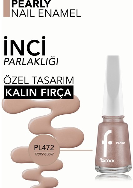 Pearly Yarı Transparan & Parlak Bitişli Sedefli Oje modelleri