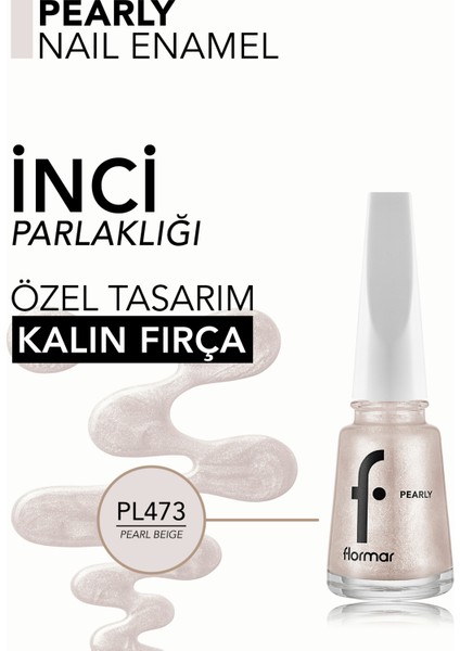 Pearly Yarı Transparan & Parlak Bitişli Sedefli Oje modelleri