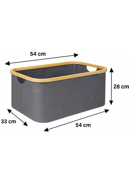 50 Lt Katlanır Kumaş Bambu Çamaşır Sepeti Kirli Çamaşır Sepeti Oyuncak Sepeti fırsatları