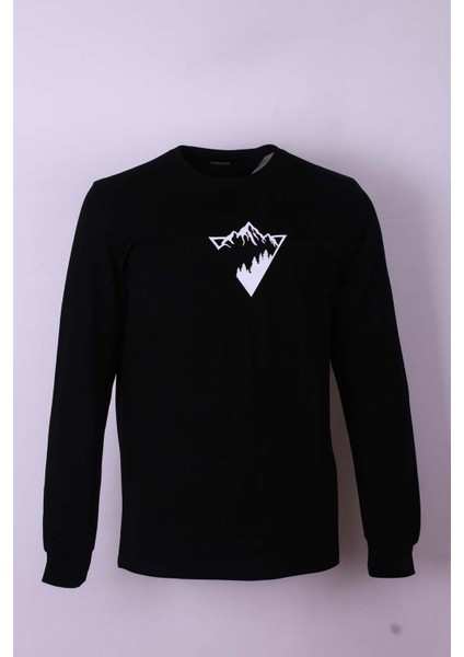 Siyah Erkek Sweatshirt Manzara fiyatları