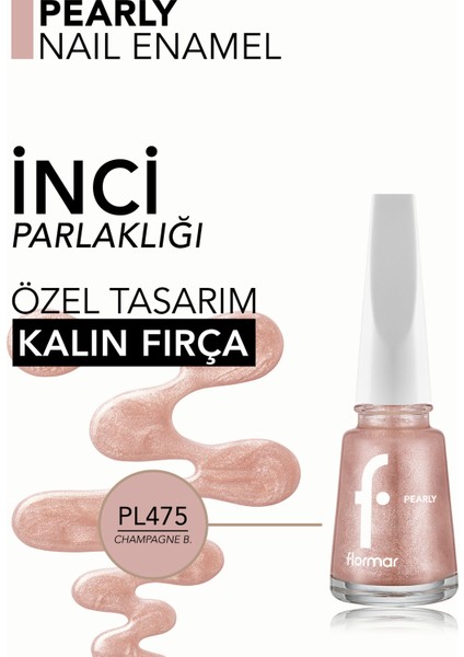 Pearly Yarı Transparan & Parlak Bitişli Sedefli Oje modelleri