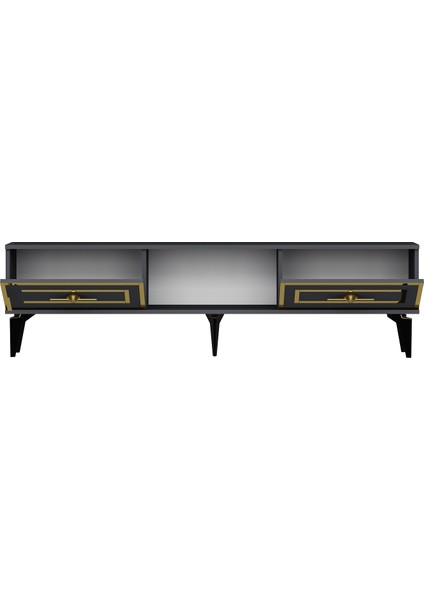 Violact Tv Sehpası Antrasit-Altın modelleri