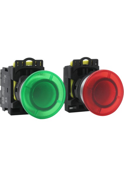 1 No Kontaklı Led’li Kalıcı Mantar Buton Mavi (10ADET)