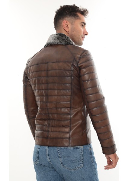 %100 Hakiki Kuzu Deri Mont Ceket Kahverengi fiyatları