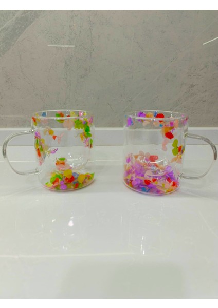 1 Adet Çift Cidarlı Çiçekli Kupa – Isıya Dayanıklı Cam Çay & Kahve Kupası Şık Tasarım 300 ml indirimleri